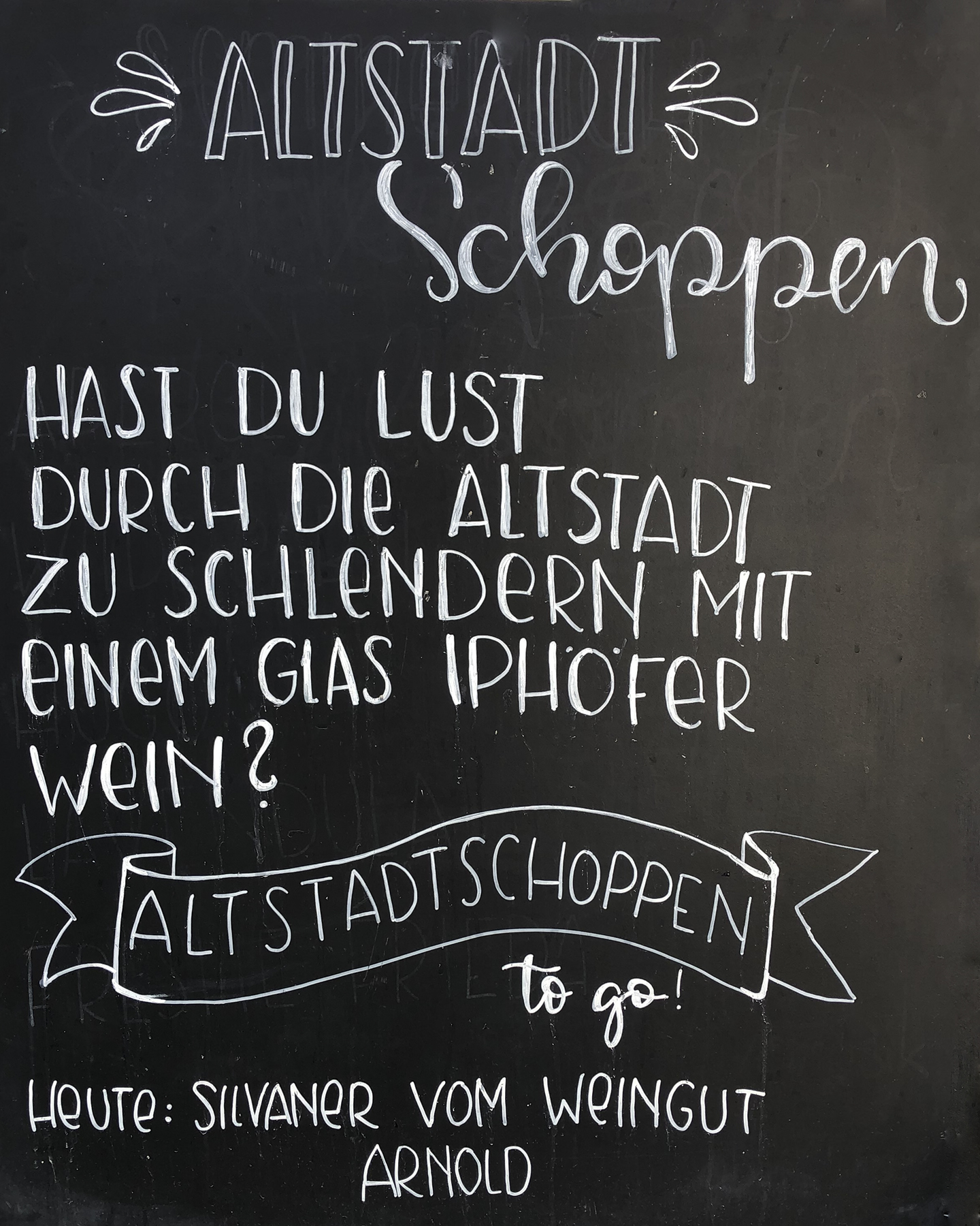 Altstadt Schoppen  in der Vinothek Iphofen